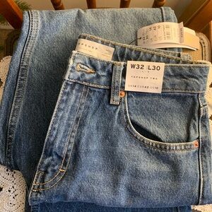 Topshop Flare Jeans in mid blue